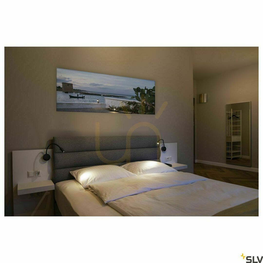 Display Wall Light SLV DIO FLEX PLATE LED Black 1.9W 2700K 1002430 Wall Light SLV DIO FLEX PLATE LED Black 1.9W 2700K 1002430