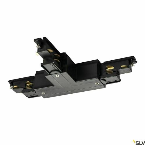Check Busbar Power Feed T-Connector SLV S-TRACK DALI 3-Phase Black 1002652