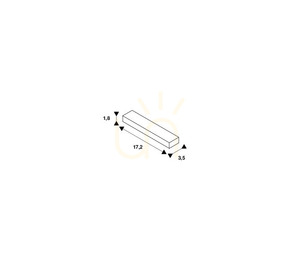 SLV 1 SYSTEM straight track connector with feed-in, black 143100 small 1