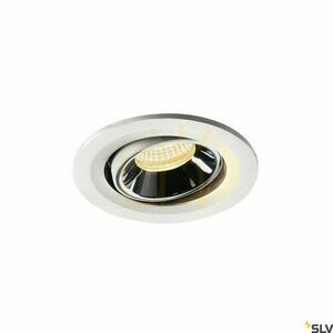 Recessed downlight SLV NUMINOS MOVE S white/chrome 8.6W 3000K 1005354 small 0