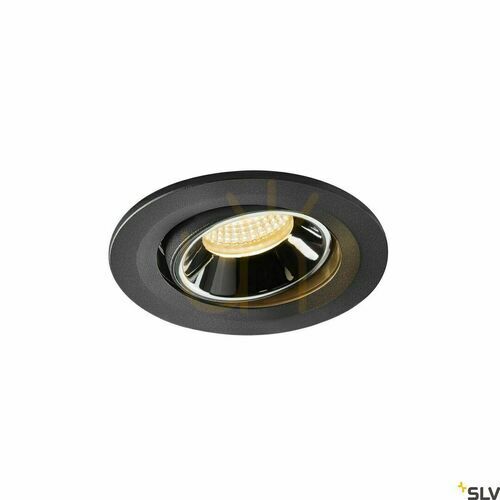 Check Recessed downlight SLV NUMINOS MOVE S black/chrome 3000K 8.6W 1005342