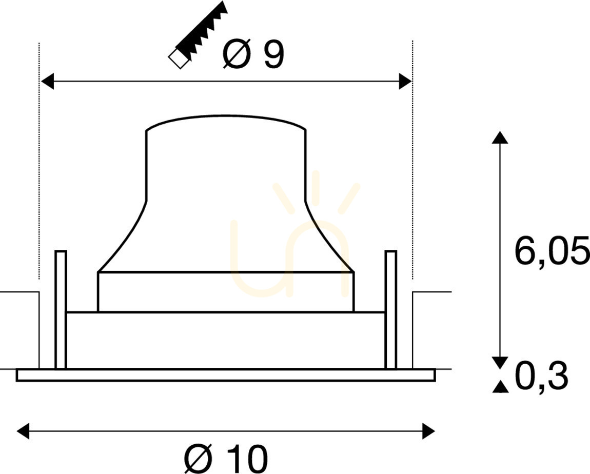 Preview Recessed downlight SLV NUMINOS Move S black 8.6W 3000K 1005343 Recessed downlight SLV NUMINOS Move S black 8.6W 3000K 1005343