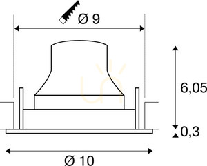 Recessed downlight SLV NUMINOS MOVE S black/white 8.6W 3000K 1005341 2 Recessed downlight SLV NUMINOS MOVE S black/white 8.6W 3000K 1005341 small 2