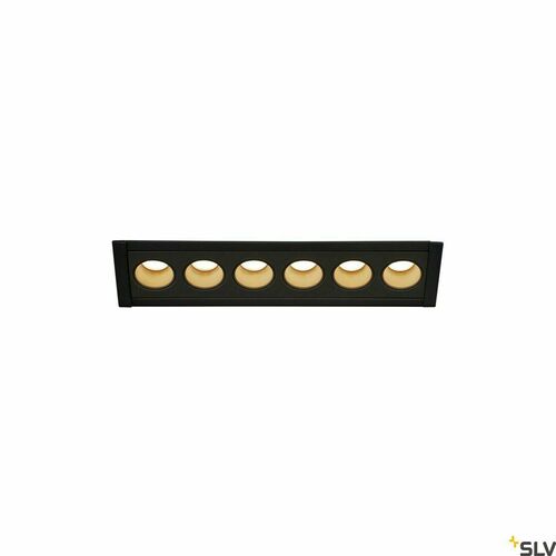 Check Recessed Ceiling Light SLV MILANDOS 6 Black 3000K 780lm 1005416
