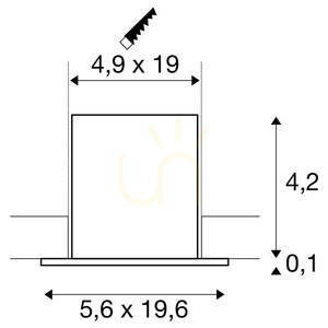 Recessed ceiling light SLV MILANDOS 6 matt white 6×LED 2700K 45° 1005417 small 4
