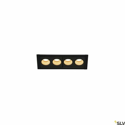 Check Recessed ceiling light SLV MILANDOS 4 black 2700K 510lm 1005407