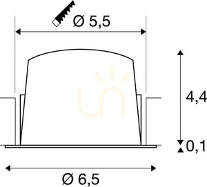 Recessed Downlight SLV NUMINOS XS 7W 3000K White/Chrome 1005531 2 Recessed Downlight SLV NUMINOS XS 7W 3000K White/Chrome 1005531 small 2