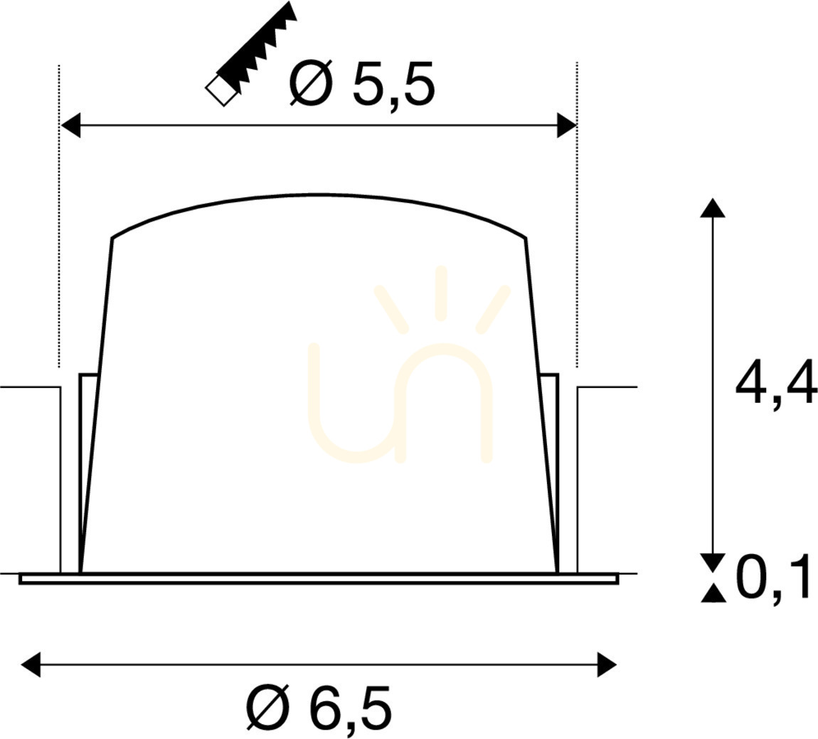 Preview Recessed downlight SLV NUMINOS XS 1005511 white/black 7W 2700K 620lm Recessed downlight SLV NUMINOS XS 1005511 white/black 7W 2700K 620lm