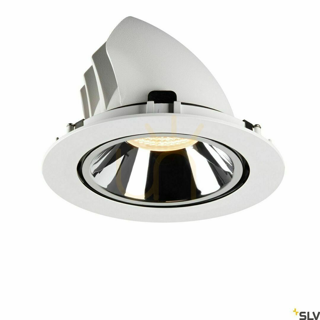 View Recessed downlight SLV NUMINOS GIMBLE XL white/chrome 2700K 37.4W 1006043 Recessed downlight SLV NUMINOS GIMBLE XL white/chrome 2700K 37.4W 1006043
