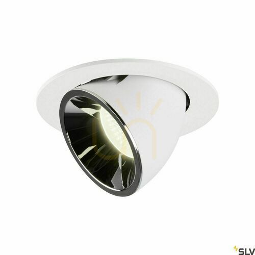Check Recessed luminaire SLV NUMINOS GIMBLE L white/chrome 25.4W 4000K 1006025