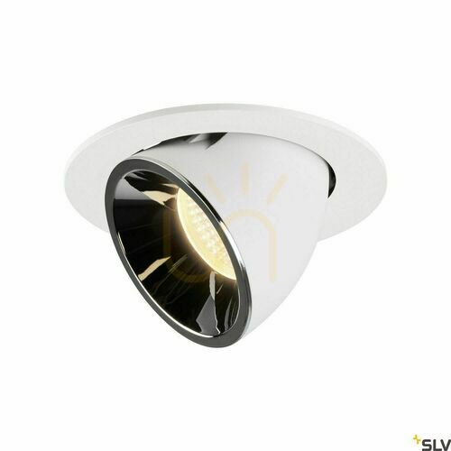 Check Recessed Downlight SLV NUMINOS GIMBLE L White/Chrome 25.4W 3000K 1006007