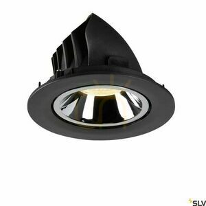 Recessed luminaire SLV NUMINOS GIMBLE L black/chrome 25.4W 3000K 1005995 small 1