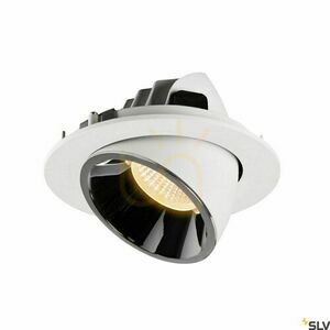 Recessed downlight SLV NUMINOS GIMBLE L white/chrome 2700K 25.4W 1005992 small 2
