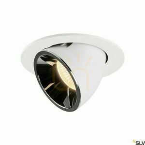 Recessed downlight SLV NUMINOS GIMBLE L white/chrome 25.4W 2700K 1005989 small 0