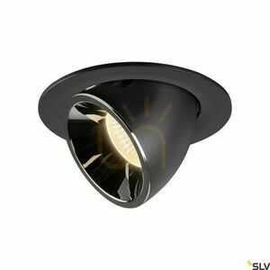 Recessed downlight SLV NUMINOS GIMBLE L black/chrome 2700K 25.4W 1005980 small 0