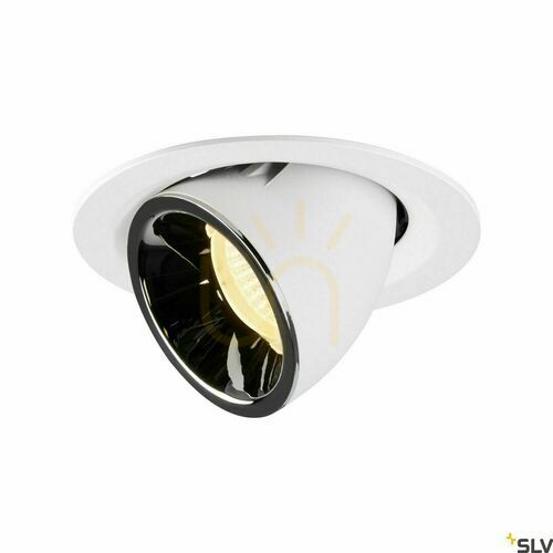 Check Recessed Downlight SLV NUMINOS GIMBLE M White/Chrome 17.5W 3000K 1005953