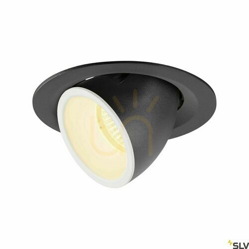 Check Recessed luminaire SLV NUMINOS GIMBLE M 17.5W 3000K 1600lm black/white 1005946