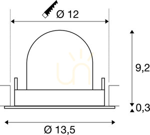 Recessed Downlight SLV NUMINOS GIMBLE M Black/Chrome 17.5W 3000K 1005944 3 Recessed Downlight SLV NUMINOS GIMBLE M Black/Chrome 17.5W 3000K 1005944 small 3