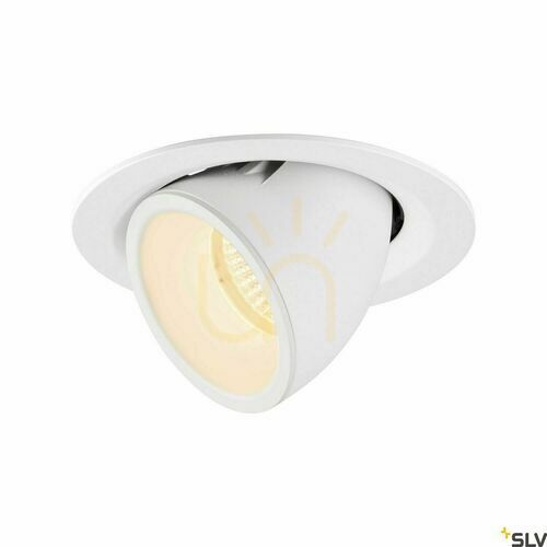 Check Recessed luminaire SLV NUMINOS GIMBLE M white 17.5W 2700K 1005931