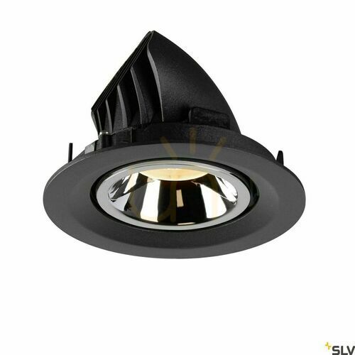 Check Recessed downlight SLV NUMINOS GIMBLE M black/chrome LED 17.5 W 2700 K 40° 1005926