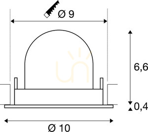Recessed spotlight SLV NUMINOS GIMBLE S white/black 8.6W 4000K 1005918 3 Recessed spotlight SLV NUMINOS GIMBLE S white/black 8.6W 4000K 1005918 small 3