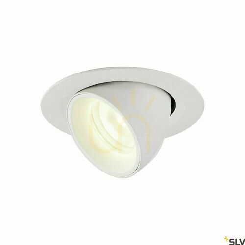 Check SLV NUMINOS GIMBLE XS recessed spot, white, LED 7 W, 730 lm, 4000 K, CRI 90, 40°, 1005862