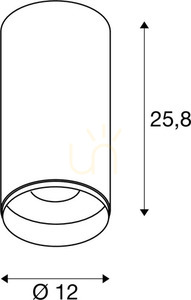 Ceiling Light SLV NUMINOS DALI XL Black 36W 2700K 1005760 small 3
