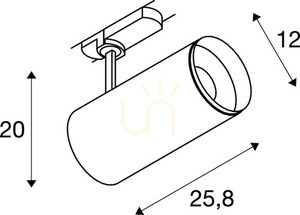 Track Light SLV NUMINOS XL PHASE Black 36W 2700K 3-Circuit 1005725 4 Track Light SLV NUMINOS XL PHASE Black 36W 2700K 3-Circuit 1005725 small 4