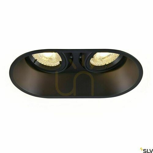Check SLV HORN double recessed luminaire QPAR51 black aluminium 25 W 1006121