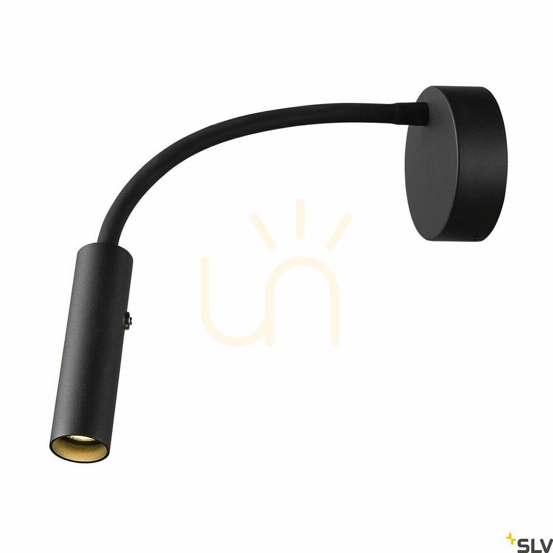 View Wall Light SLV KARPO GOOSE Black LED 5.8W 3000K 1006162 Wall Light SLV KARPO GOOSE Black LED 5.8W 3000K 1006162