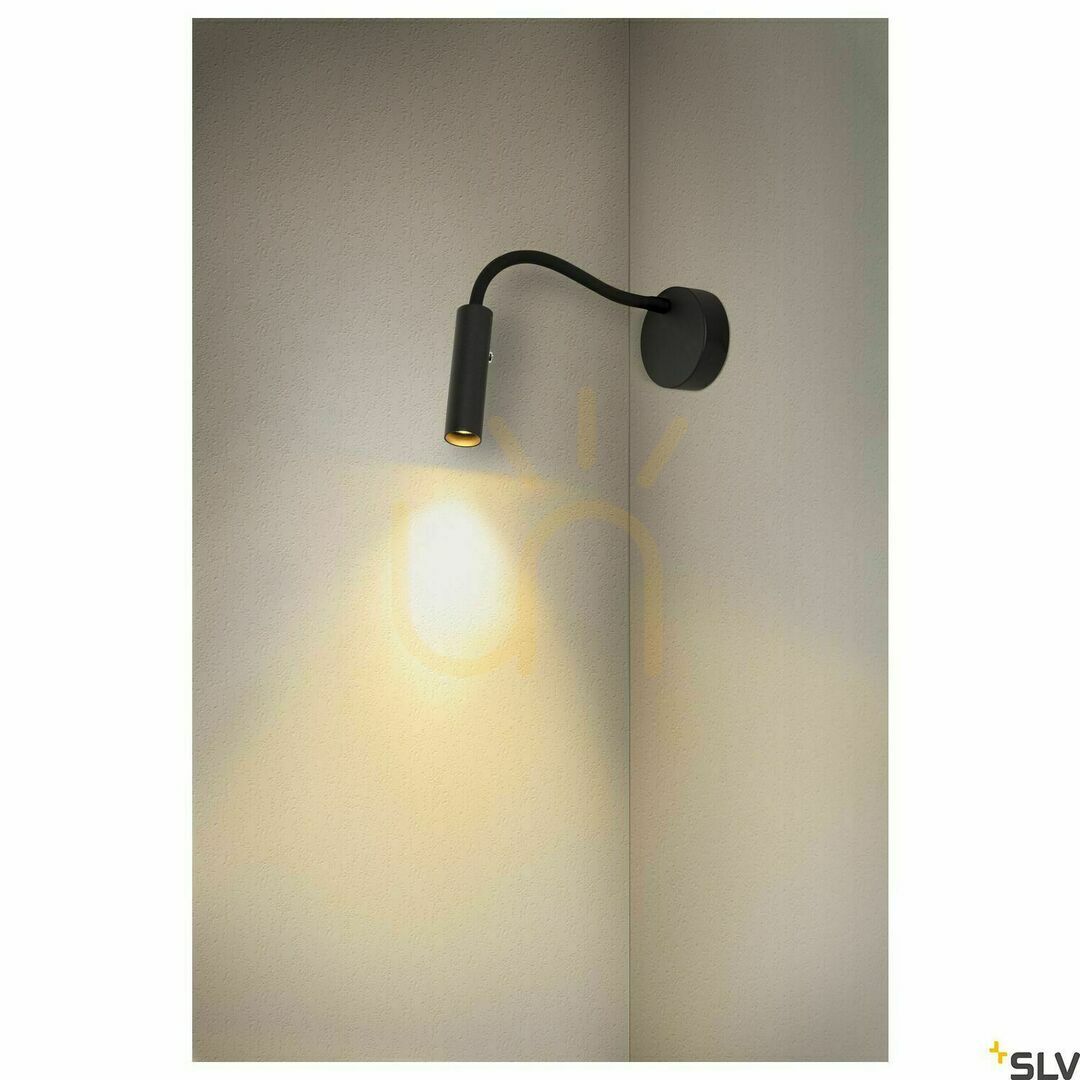 Show Wall Light SLV KARPO GOOSE Black LED 5.8W 3000K 1006162 Wall Light SLV KARPO GOOSE Black LED 5.8W 3000K 1006162