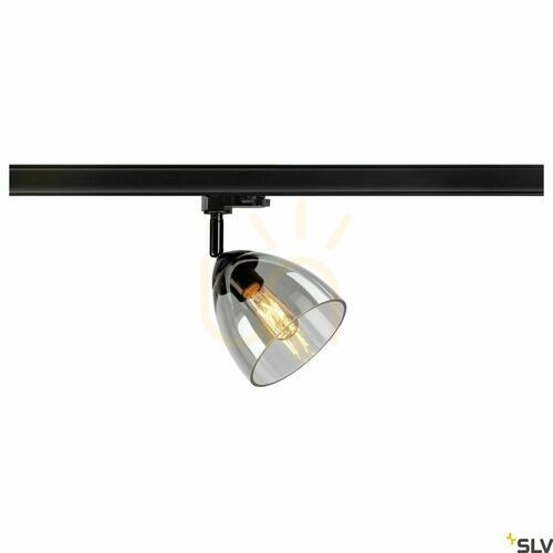 Check Track Light SLV PARA CONE GL GU10 3-Circuit Black 25W 1006157