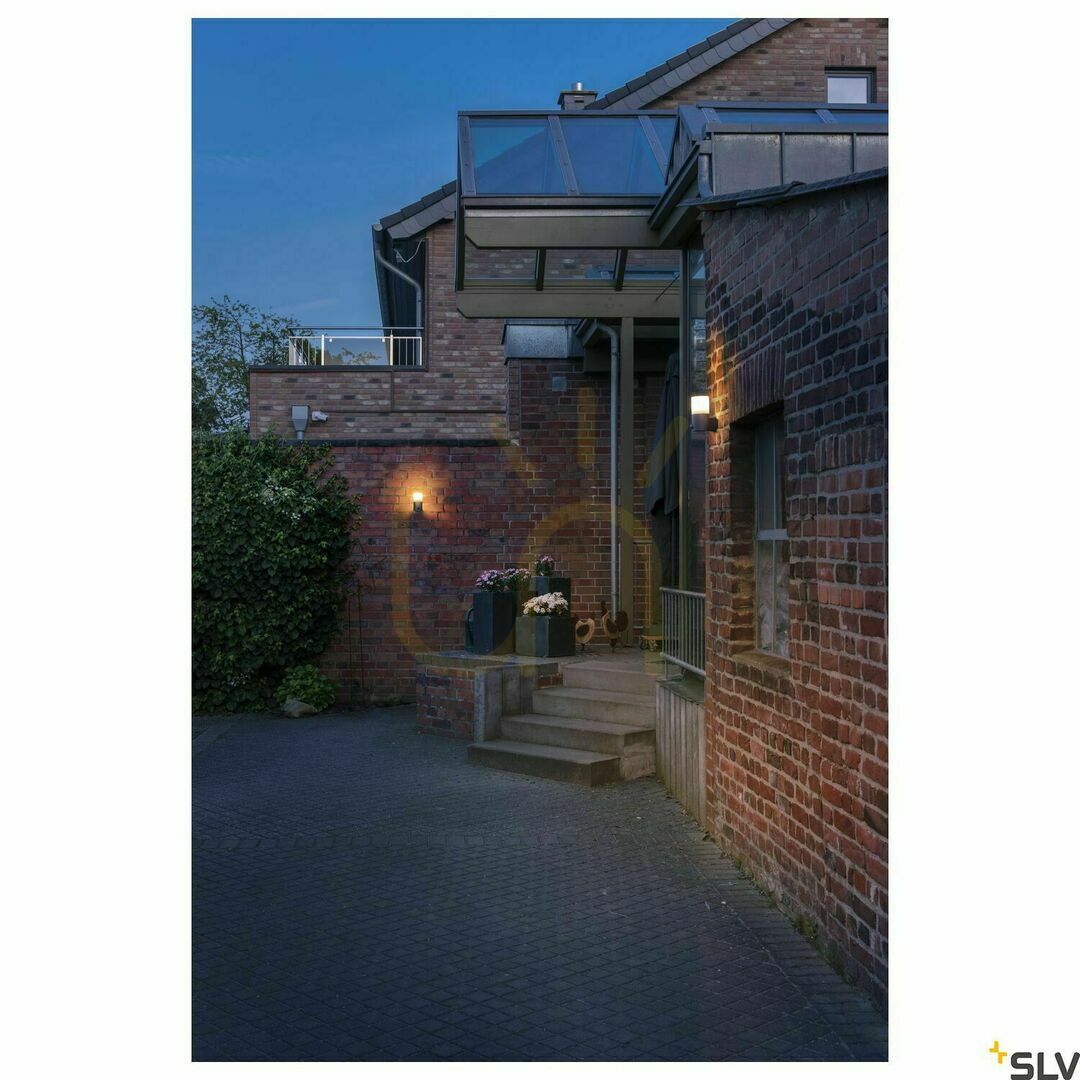 Display Outdoor Wall Light SLV GRAFIT Sensor Anthracite E27 IP44 1006179 Outdoor Wall Light SLV GRAFIT Sensor Anthracite E27 IP44 1006179