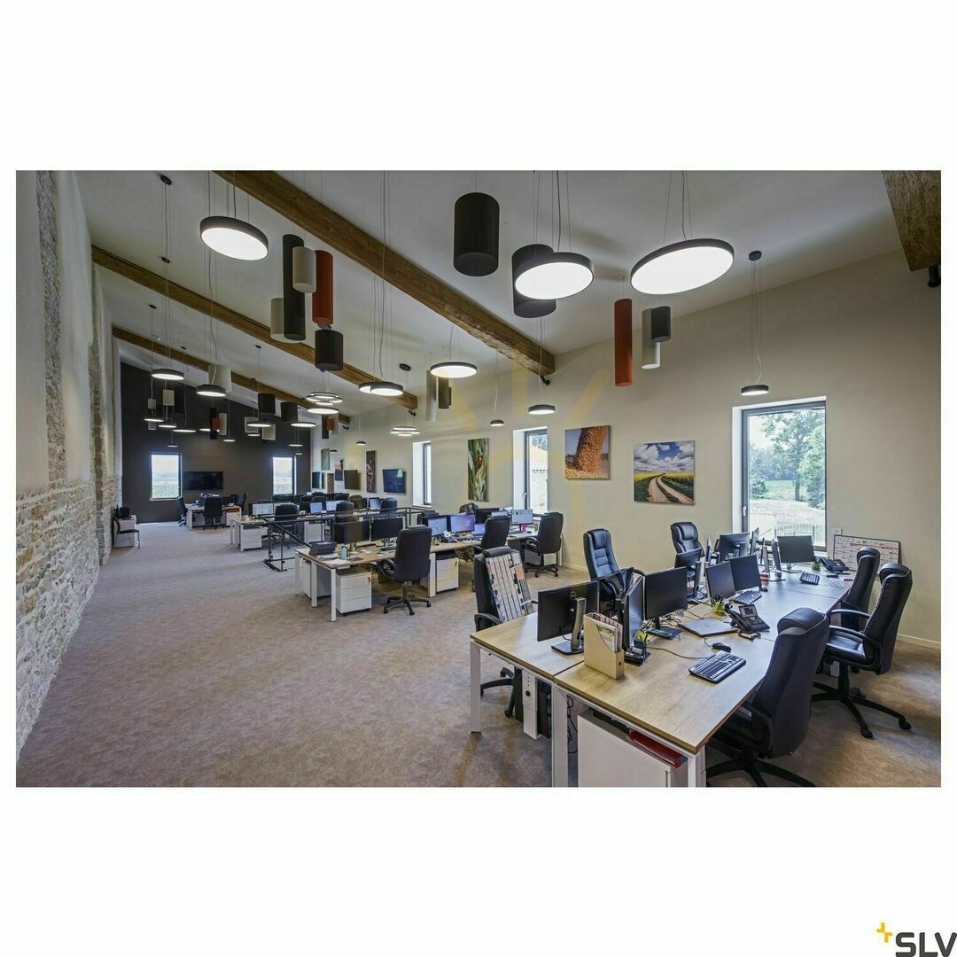 Show Pendant Light SLV ONE TRIPLE DALI Black 64W 80 cm 1002913 Pendant Light SLV ONE TRIPLE DALI Black 64W 80 cm 1002913