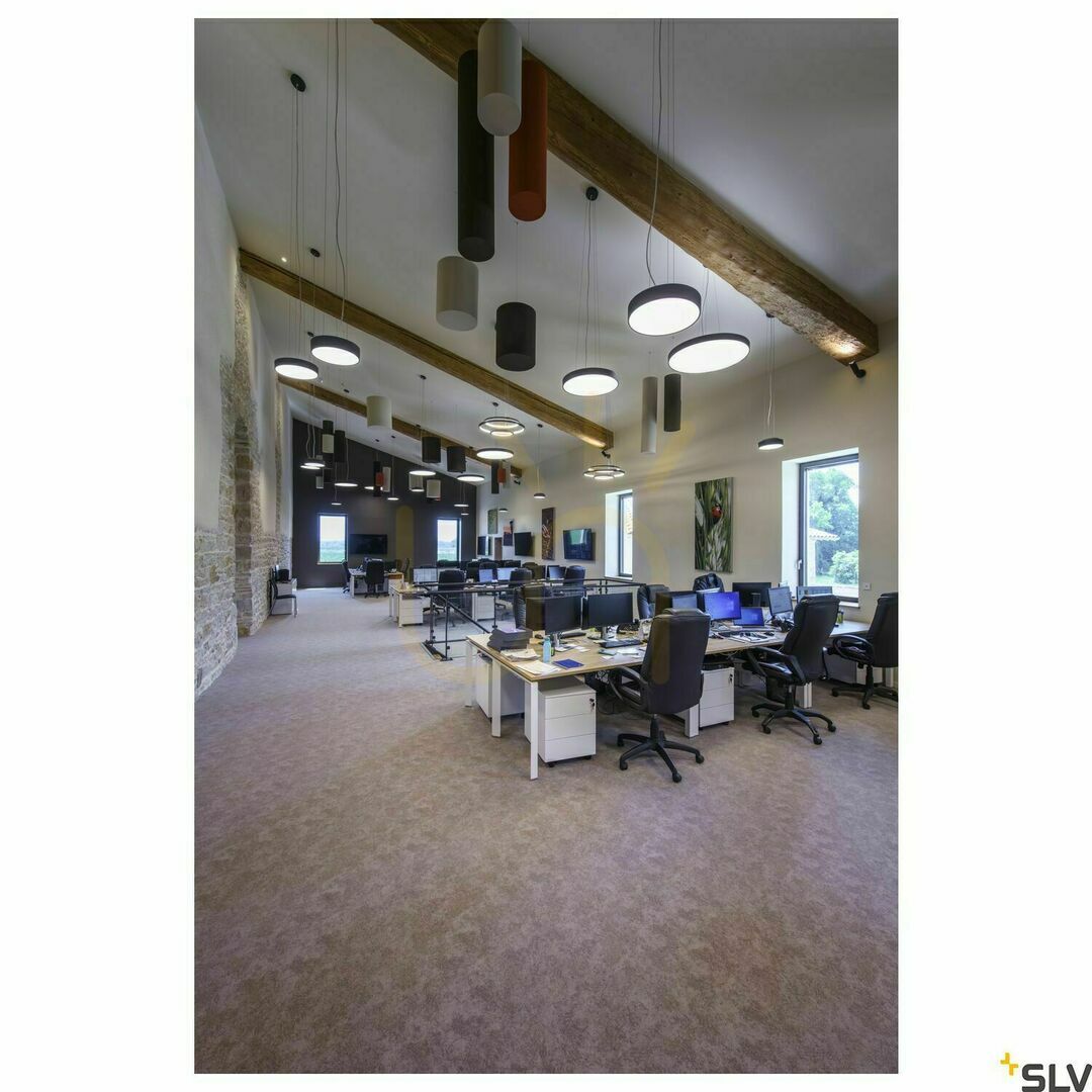 Check Pendant Light SLV ONE TRIPLE DALI Black 64W 80 cm 1002913 Pendant Light SLV ONE TRIPLE DALI Black 64W 80 cm 1002913