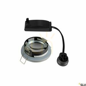 SLV DOLIX OUT 1001167 Outdoor Recessed Light, GU10, IP65, Silver Grey, ø8.2 cm small 1