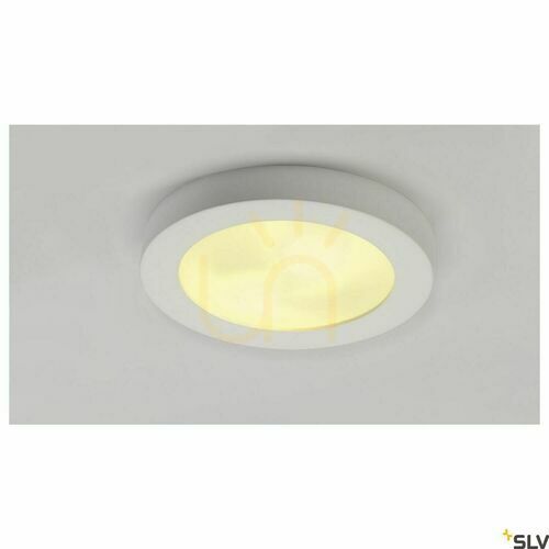 Check Ceiling Light SLV PLASTRA 105 White Gypsum Glass 31 cm E27 148001