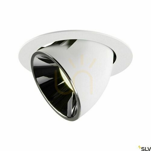 Check Recessed luminaire SLV NUMINOS GIMBLE XL 37.4W 4000K White/Chrome 1006082