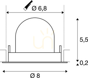 Recessed luminaire SLV NUMINOS GIMBLE XS white/black 7W 4000K 1005858 3 Recessed luminaire SLV NUMINOS GIMBLE XS white/black 7W 4000K 1005858 small 3