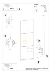 Wall lamp LAHTI M golden 3000K Thoro 10 Wall lamp LAHTI M golden 3000K Thoro small 10