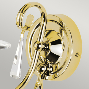 Aegean 1 Light Wall Light - Polished Brass Elstead small 2