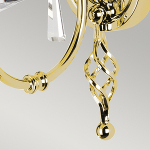 Aegean 1 Light Wall Light - Polished Brass Elstead small 3
