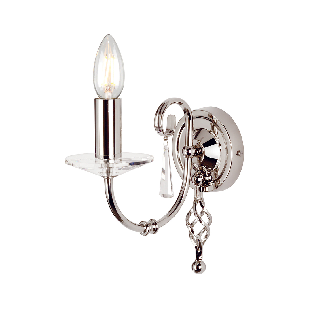 Aegean 1 Light Wall Light - Polished Nickel Elstead