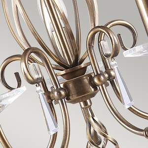 Aegean 5 Light Chandelier - Aged Brass  Elstead small 2