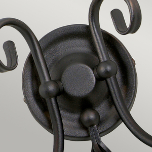 Artisan 2 Light Wall Light - Black Elstead small 1