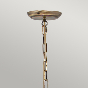 Artisan 3 Light Chandelier - Aged Brass Elstead small 1