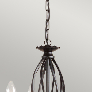 Artisan 3 Light Chandelier - Black Elstead small 1