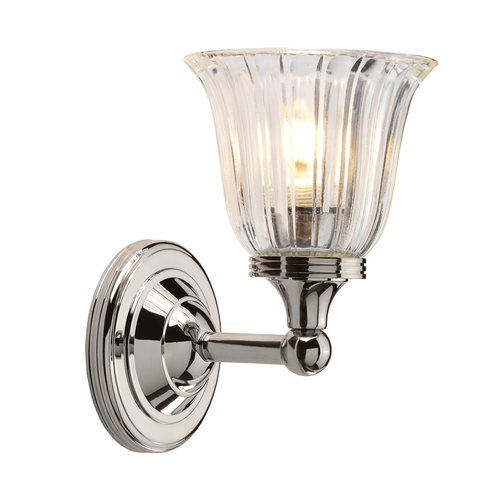 Check Austen 1 Light Wall Light - Polished Nickel Elstead