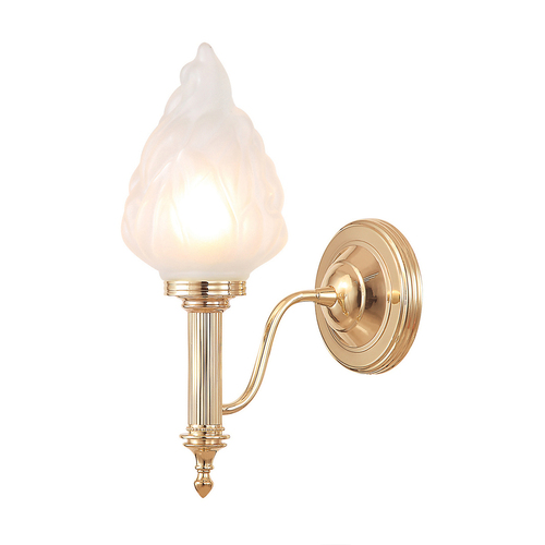 Check Carroll 1 Light Wall Light - Rose Gold Elstead