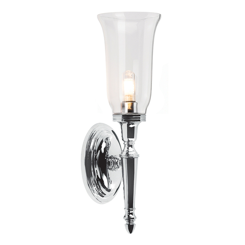 Check Dryden 1 Light Wall Light - Polished Chrome Elstead